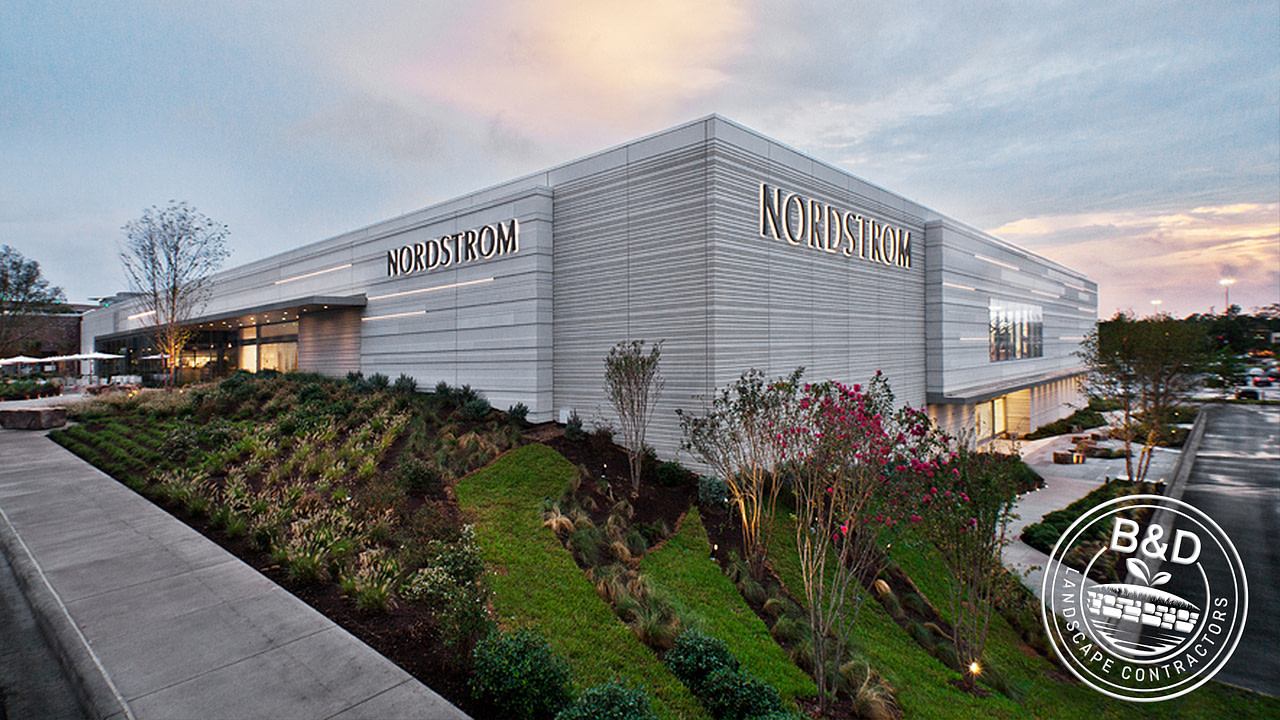 Nordstrom building outdoor landscaping